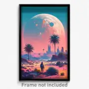 Movie Art Poster - Smoggy Oasis (Psychedelic Trippy Retro Cartoon Film Print)