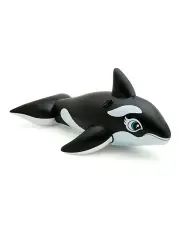 [Intex] Giant 193cm Inflatable Floating Whale Ride On Pool/Swimming Toy 3y+ in Black