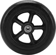 Wheelchair Wheel PU Replacement Low Noise Durable Caster Tire for Walker Rollator Trolley Polyurethane Material 163mm Diameter Easy to Install