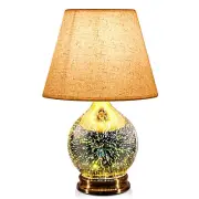 Porseme Table Lamp, Desk Lamp Bulb Included - Modern Lamp with Unique Lampsha...