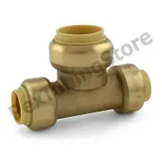 (25) 1/2" x 1/2" x 3/4" Sharkbite Style (Push-Fit) Push to Connect LF Brass Tees