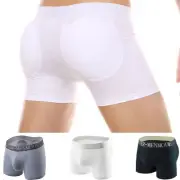 Men's Buttock Enhancer Padded Briefs Underwear Butt Lift Cup Boxer Briefs Shorts