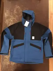 Topo Designs men’s Mountain Parka Blue/Black NWT! $229! Size Large