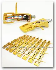 New 35/lot Exclusive GOLD metallic paint standard 1/2' turntable phono headshell