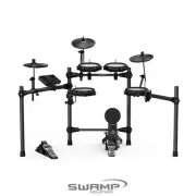 NUX DM-210 8-Piece All Mesh Electronic Drum Kit Compact Adjustable