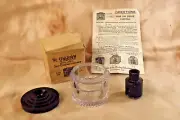 ANTIQUE c1905 SENGBUSCH #51 BAKELITE INKWELL Inkstand NEW OLD STOCK BOX BROCHURE