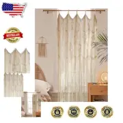 Chic Macrame Closet Door and Window Curtains - 50" x 75" Light-Filters