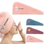 Hair Turban Towel Microfibre Head Wrap Quick Dry Drying Bath Shower Hat Cap ZO