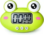 Kitchen Timer, Cute Cartoon Animal Countdown Timer, Digital Cooking Timer with Magnetic, LCD Large-Screen Visual Clock, Hangable Alarm Clock with Stand，for Cooking Bake Sport Game (Timer-QW)