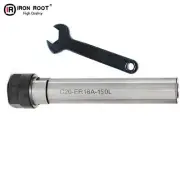 1P C20-ER16A-150L Collet Chuck Holder CNC Extension Rod Straight Shank+1P Wrench
