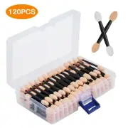 Dual Sides Eye Shadow Sponge Applicators, 4 Colors Eyeshadow Brushes 120 Pieces