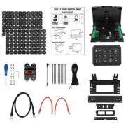 RGB 12 Gang Switch Panel ON/OFF LED Light Bar Electronic Relay System Marine Boa (for: Jeep)