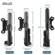 MicroTyre Air Inflator Schrader & Presta Valve Hand Pump Bike Tire Inflator Giyo