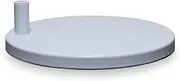 Neatfi 9.84" Diameter Round Weighted Base, 19.62 Pounds, Compatible with Desk Lamps and Magnifying Lamps for Home Office Use (White)