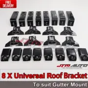 8 X Roof Rack Brackets Universal 15 CM for rain gutter mounts 4x4 4WD