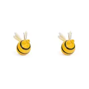2PK A.FRESCO Buzz Bee Garden Insect Ornament Hanging Decor Medium 25x33cm Yellow
