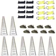 E-Track Tie Down Kit (8) 5' E-Track Rails/8 End Caps/8 O-Rings/8 Tie Straps