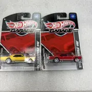 Hot Wheels(2)GM Garage #13/22 '67 Oldsmobile 442 Yellow/Red Real Riders New B201