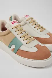 Runner K21 Sorona® Multicolor Recycled PET and Nubuck Sneakers for Women.