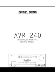 Harman Kardon AVR-240 AV Receiver Owners Manual