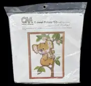 Koala Crewel Picture Kit Sealed New Wool Bear Columbia Minerva Morehead VTG 1979