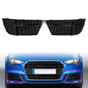 Closed Mesh Honeycomb Front Bumper Fog Light Grille For Audi A3 S3
