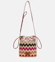[Missoni] Missoni Zigzag Medium raffia bucket bag One Size multicoloured