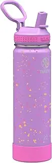 [TAKEYA] Actives 22 oz Vacuum Insulated Stainless Steel Water Bottle with Straw Lid, Premium Quality, Purple Love