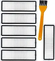 [YBVABE] Filter for Dreame D9 / D9 Max / D9 Pro / D10s / D10s Pro / L10 Pro Robots Vacuum Cleaner Parts Replacement Hepa Filter Accessories, Easy to Change & Clean, Pack of 6 Filter and Cleaning Tool