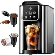 Hot & Iced Coffee Maker with Bold Setting, Single Serve Coffee Maker for K Cu...