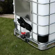 1000 Liter Ibc Water Tank With S60x6 Adapter Valve And 3/4- (faucet Only)[alj]