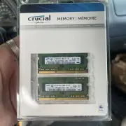 Crucial Memory MAC Compatible 2x2GB (4GB Total) DDR3 1066 SODIMM New In Package