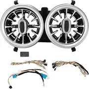 Gearwell Rear LED Air Vent Kit, Turbine Ambient Light Compatible with A CLA GLA Class W177 C118 2019+, 64 Color Air Vent Replacement, Rear Vent Lighting Assembly