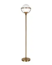 Abraham + Ivy Cieonna Brass Globe & Stem Floor Lamp