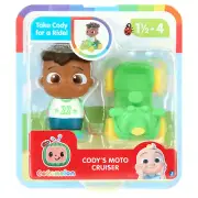 CoComelon Cody's Moto CRUISER & 2.5" Figure NEW 18mos - 4yrs