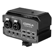 Comica CVM-AX3 Audio Mixer, Dual XLR/3.5mm/6.35mm Mic Preamp 9V Phantom Power...
