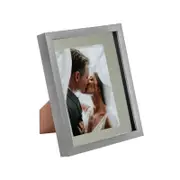Nicola Spring Acrylic 3D Box Photo Frame with 5" x 7" Mount - 8" x 10" - Grey