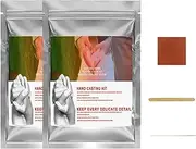 Hand Mold Casting Kit,Family Hand Casting Kit,Couple Hands Model Clone Powder,DIY Plaster Statue Molding Kits,Create A Beautiful Handprint Or Footprint With The Imprint Set,Unique Decoration,25g+25g