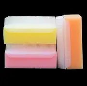 Scalp Scrubbie Baby Cradle Cap Brush Baby Bath Scrubber Sensory Brush and Sterile Bath Sponge Double Sided Brush (3 Packs)