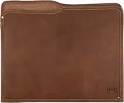 Hide & Drink, Rustic Manila Folder Document Holder, Office and Work Essentials, Professional Case, Full Grain Leather, Handmade, Single Malt Mahogany