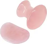 Outanaya 2Pcs Jade Body Scraping Boards Portable Handheld Massaging Tools for Home Use Promote Lightweight and Easy to Clean for Facial and Neck Massage