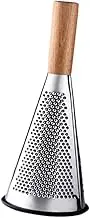Cheese and Nutmeg Grater Cone Cheese Grater Parmesan Shaver Kitchen Tool Kitchen Grater with Wood Handle for Potato Carrots