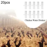 20 Pack Poultry Drinking Cup/Nipple- Chicken Automatic Water Drinker & Fitting!