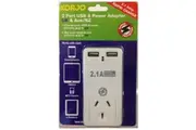 Korjo 2 Port USB & Power Adapter (Australia & UK)