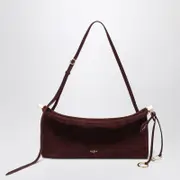 [Alaïa] Le Click East West medium bag in garnet red nubuck One size Burgundy