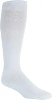 SIGVARIS Men's Diabetic Compression Socks 18-25 (White) X-Large Short
