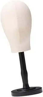 kokiya Mannequin Head Wig Stand Hat Rack Multifunctional Hat Display Stand Manikin Head for Headdress Hats Headband Wig Salon, Black Medium