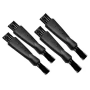 4Pieces Double-Sided Razor Trimmer Shaver Cleaning Brush Clipper Cleaner Brush Clipper Cleaning Brush for Men Black