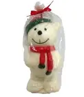NOS VTG 1980s 5" Kmart Christmas Winter Coca Cola Bear Figural Figure Wax Candle
