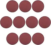 Auniwaig 10 inch Sanding Discs NO-Hole PSA 120 Grit Sandpaper Aluminum Oxide Random Orbital Sander Pads for Metal,Non-Metal,Leather,Rubber,Plastic, 10pcs Reddish